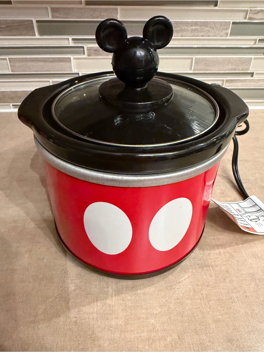 Disney Mickey Mouse 20 oz Mini Slow Cooker / Dipper – NIB!
